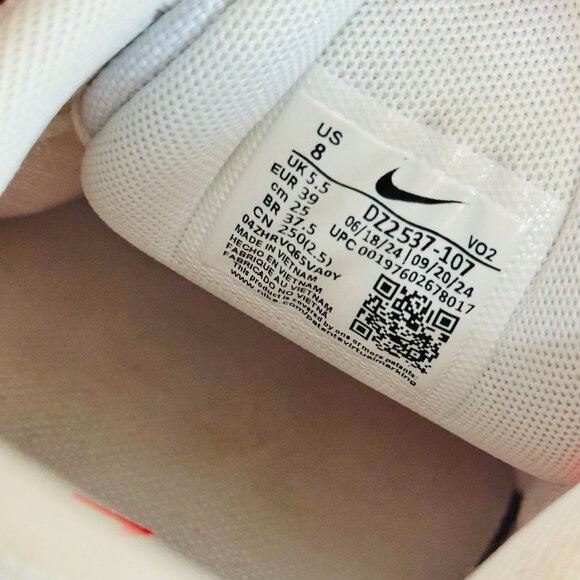 NEW NIKE METCON 9 WHITE EMBER WHITE CRIMSON TRAINING SHOES - Picture 12 of 12